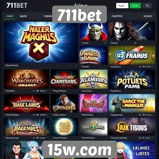 Games populares disponíveis no site 711bet